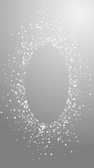 Random white dots Christmas background. Subtle fly