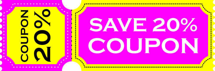 This vector coupon is perfect for offline or online stores