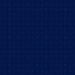 Fototapeta na wymiar Modern Blue Geometry icon on white background. Game wallpaper concept.Seamless Pattern.