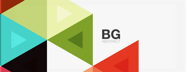 Mosaic triangle pattern abstract background for cover, banner, flyer and poster and other template