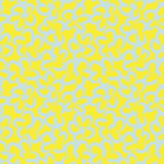 Yellow Floral Brush strokes Seamless Pattern Background