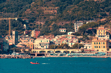 Fototapeta na wymiar View of the Cinque Terre, Italy