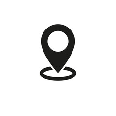 Location icon. Simple vector illustration on a white background