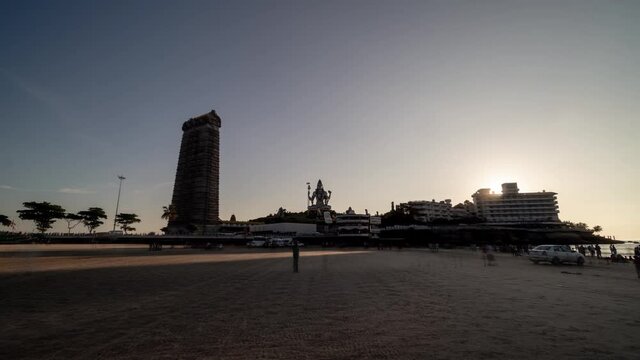 India Karnataka Murudeshwara hyperlapse 4k 