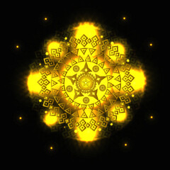 Golden mandala