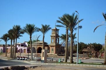 Fototapeta na wymiar Streets, buildings,detales. Sharm El Sheikh, Egypt 