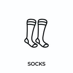 socks icon vector. socks sign symbol for modern design. Vector illustration	