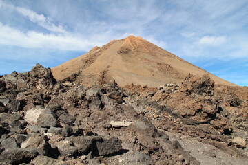 Teide landscape with blue sky