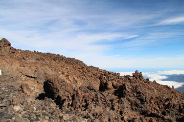 Teide landscape with blue sky
