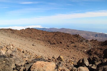 Teide landscape with blue sky