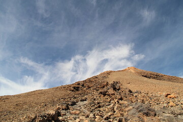 Teide landscape with blue sky