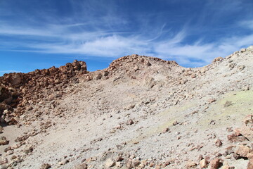 Teide landscape with blue sky
