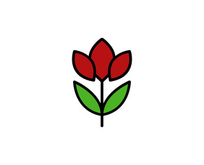 Flower premium line icon. Simple high quality pictogram. Modern outline style icons. Stroke vector illustration on a white background. 