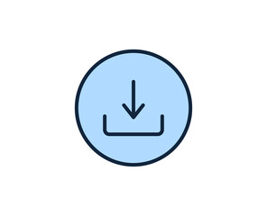 Download  flat icon. Thin line signs for design logo, visit card, etc. Single high-quality outline symbol for web design or mobile app. Sign outline pictogram.