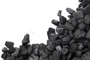 Coal Isolated On White Background