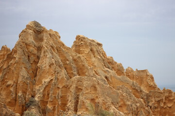 Sand rock near beach