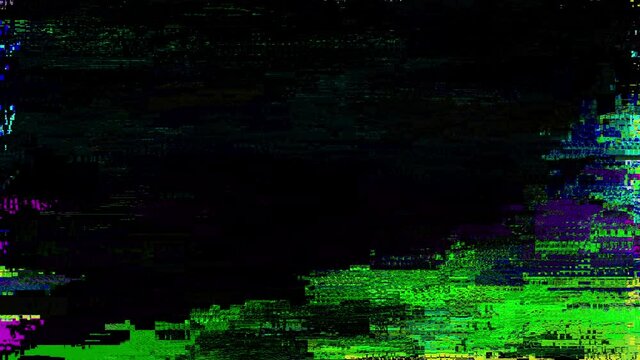 4k Digital Acid Glitch Overlay