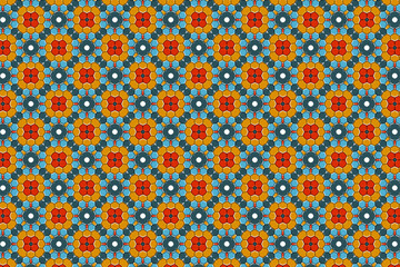 seamless geometric pattern with shapes