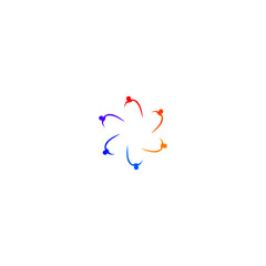 Obraz premium COLORFUL PEOPLE TOGETHER SIGN, SYMBOL, ART, LOGO