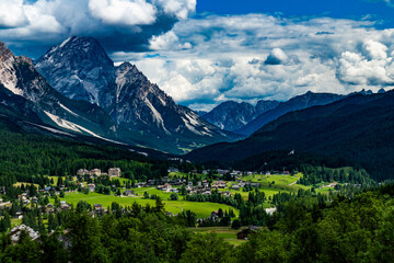 alpine meadow in the mountains