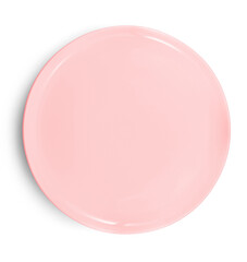 empty plate on white background