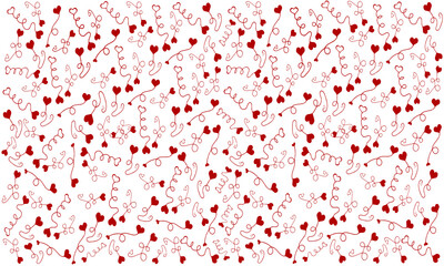 small hearts pattern background.