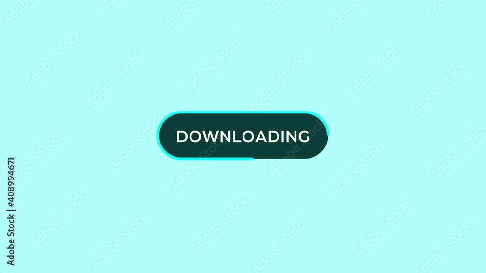 Aufkleber modern downloading button animation with success mark at the end. available with green screen