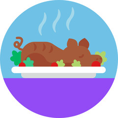 Christmas Food Icons. 