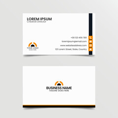 Professional Creative Business Card Template with Unique Layout