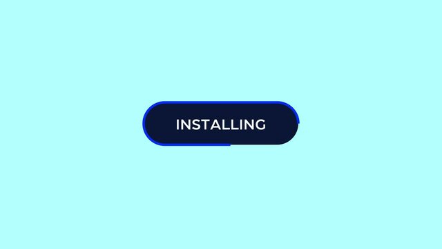 Installation Process Animation in 4K with Green Screen. Modern Design