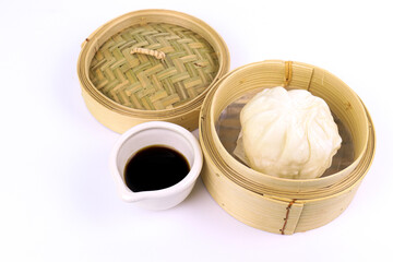 Close up Chinese Steam Bun , baozi