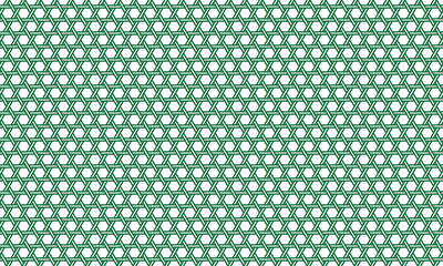 籠目模様　背景素材　緑