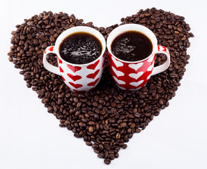 Coffee love for Valentine' s day