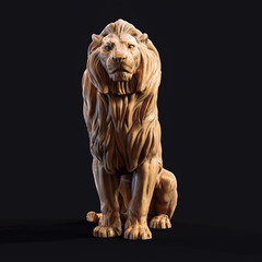 3d Lion Statue