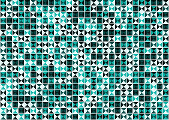 Abstract Geometric Pattern generative computational art illustration