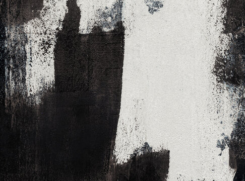 Abstract monochrome artwork. Hand painted backdrop can apply to a wide range of creative design projects: posters, packaging, cards, banners, websites, wallpapers, magazines, branding.