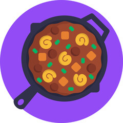 American Food icons. Food Icons. Fast Food Icons. Vector Illustration.