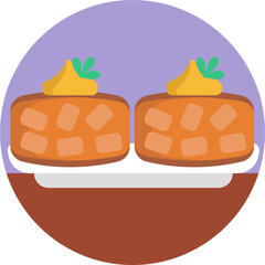 American Food icons. Food Icons. Fast Food Icons. Vector Illustration.