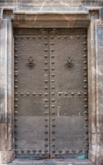 Ancient door of the Catholic Cathedral