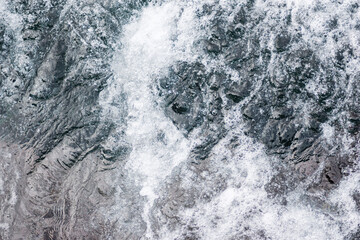 water flowing into the water