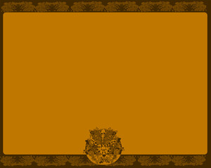 A decorated  Oriental and Asian plants frame 