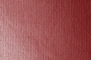 Red linen fabric texture. Background red