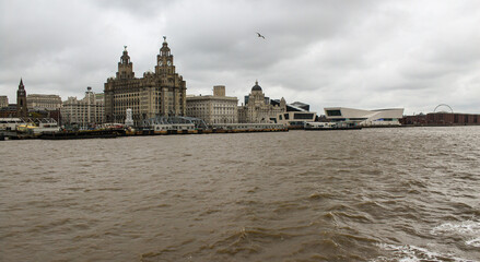 Obraz premium Liverpool; Welterbe Uferfront am Pierhead