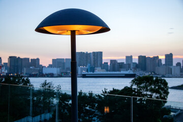 Fototapeta premium Lamp Seafront Port