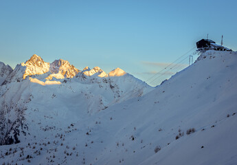 Winter landscape in switzerland