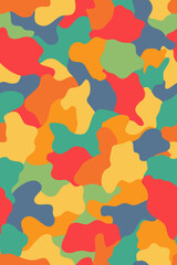 Colourful Abstract Repeating Pattern