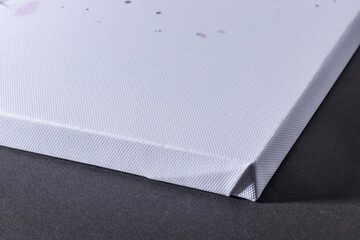 White canvas texture surface material