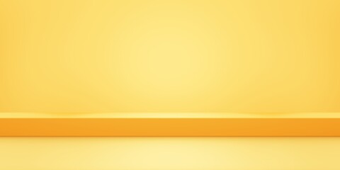 Obraz premium 3d rendering of empty yellow orange abstract geometric minimal concept background. Scene for advertising, cosmetic, showroom, banner, fashion, technology, business. Illustration. Product display