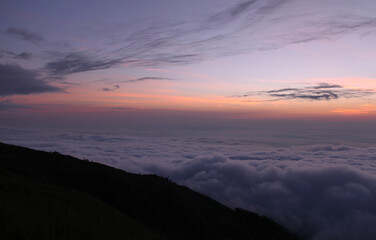 Sunset in the Andes of Ecuador