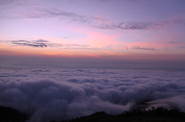 Sunset in the Andes of Ecuador